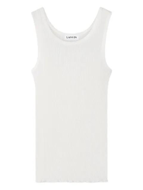pleated jersey tank top by LANVIN