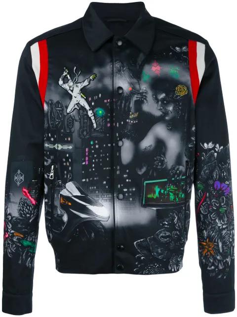 printed bomber jacket by LANVIN