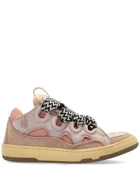 printed lace sneakers by LANVIN