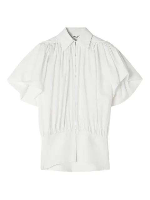 puffed-sleeve cotton blouse by LANVIN