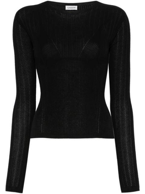 ribbed-knit jumper by LANVIN