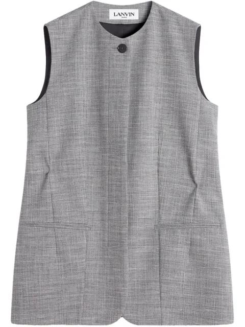 round neck waistcoat by LANVIN