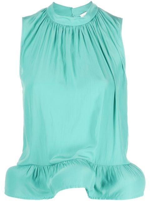 ruffle-hem blouse by LANVIN