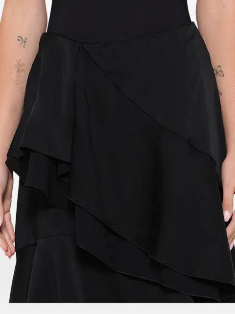 ruffled asymmetric midi skirt by LANVIN