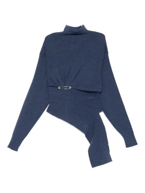 safety-pin knitted top by LANVIN