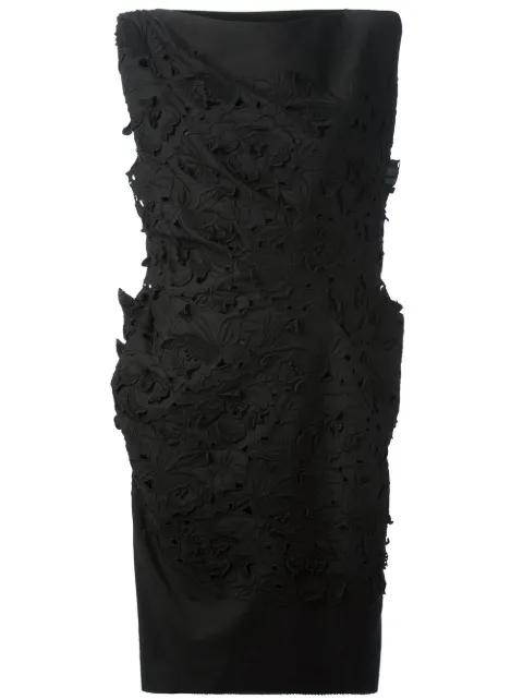 sculpted floral dress by LANVIN