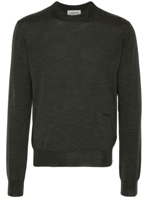 seam-detail wool jumper by LANVIN
