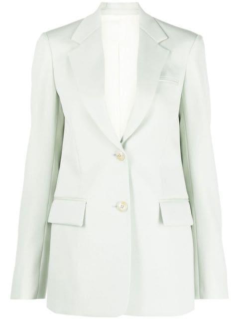 single-breasted virgin wool blazer by LANVIN
