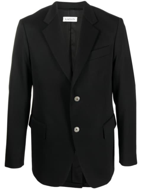 single-breasted wool blazer by LANVIN