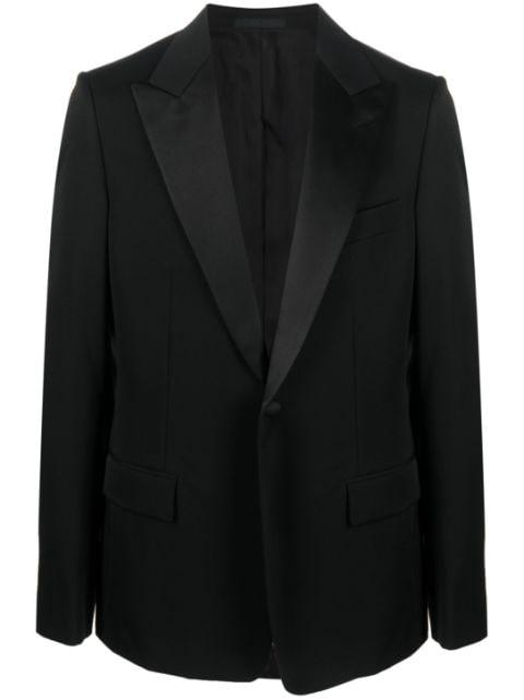 single-breasted wool tuxedo jacket by LANVIN