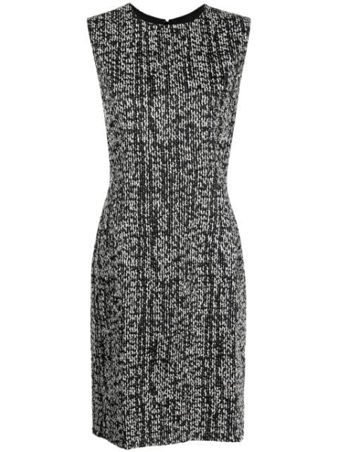 sleeveless tweed midi dress by LANVIN