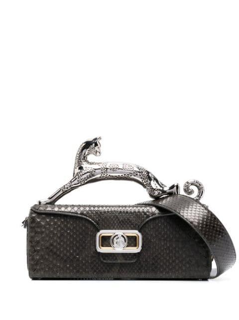 snakeskin mini tote by LANVIN