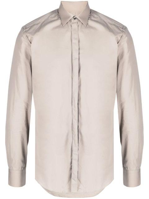 spread-collar cotton shirt by LANVIN