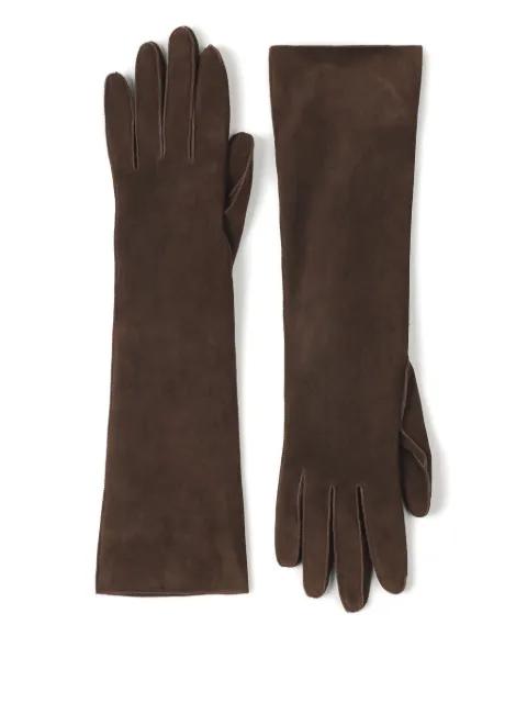 suede gloves by LANVIN
