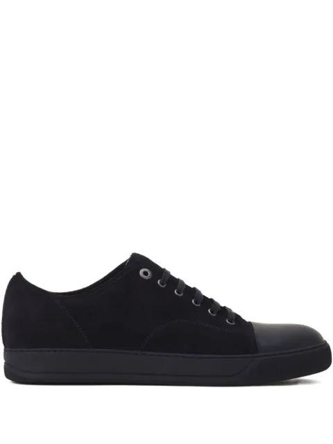 suede leather cap-toe sneakers by LANVIN