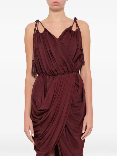 tassel-detail draped dress by LANVIN