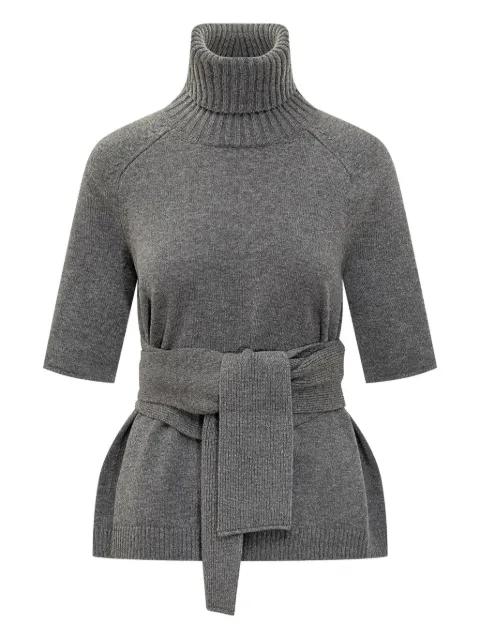 turtleneck belted top by LANVIN