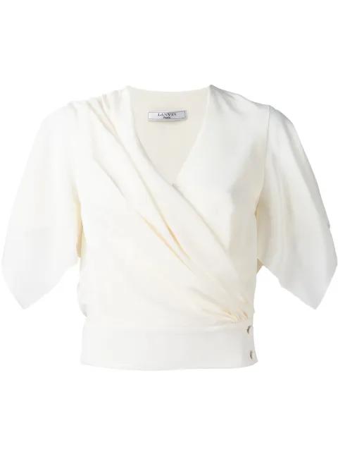 wrap blouse by LANVIN