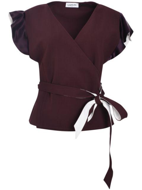 wrap blouse by LANVIN