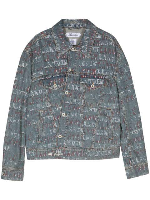 x Future stamp-effect denim jacket by LANVIN