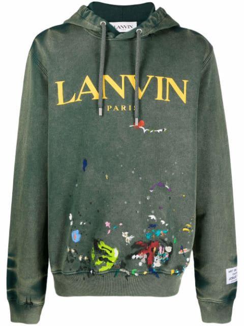 x Gallery Department paint-splatter hoodie by LANVIN