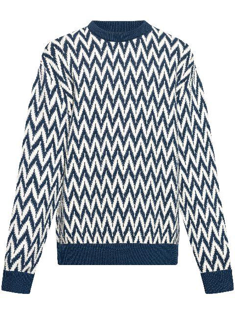 zigzag motif sweater by LANVIN