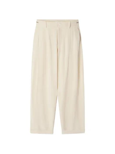 zip-detail trousers by LANVIN