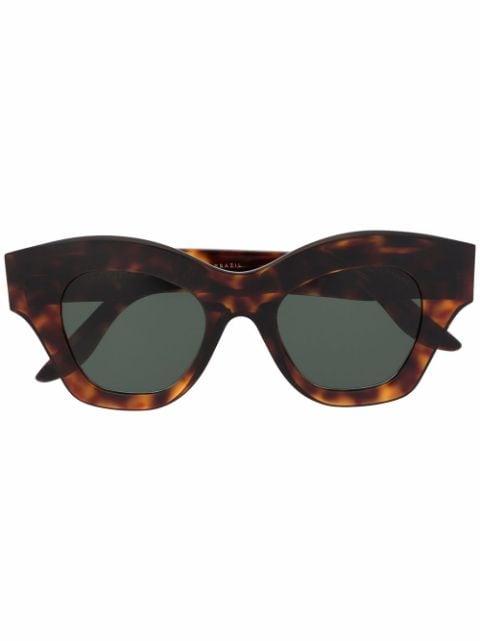 Tessa squared-concave frame sunglasses by LAPIMA