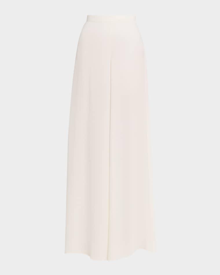 Georgette Wide-Leg Pants with Pockets by LAPOINTE
