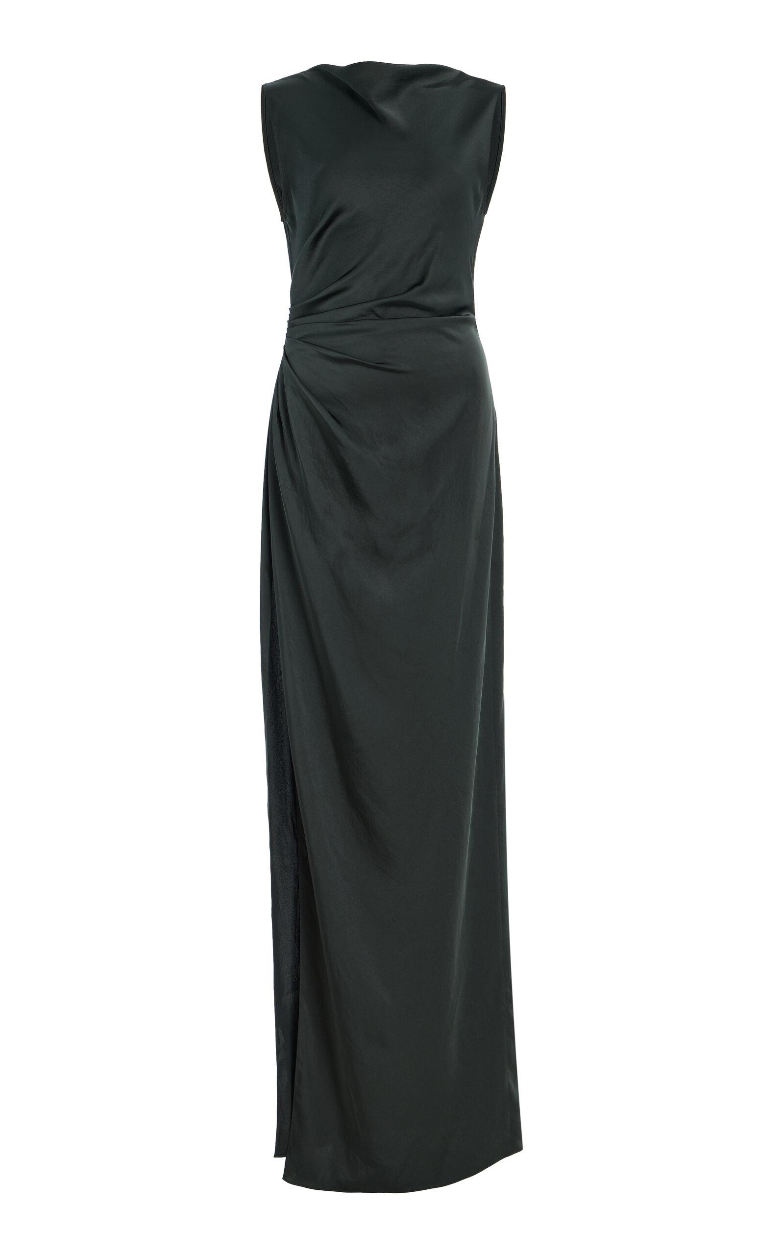 LAPOINTE Ruched Satin Gown - Moda Operandi by LAPOINTE