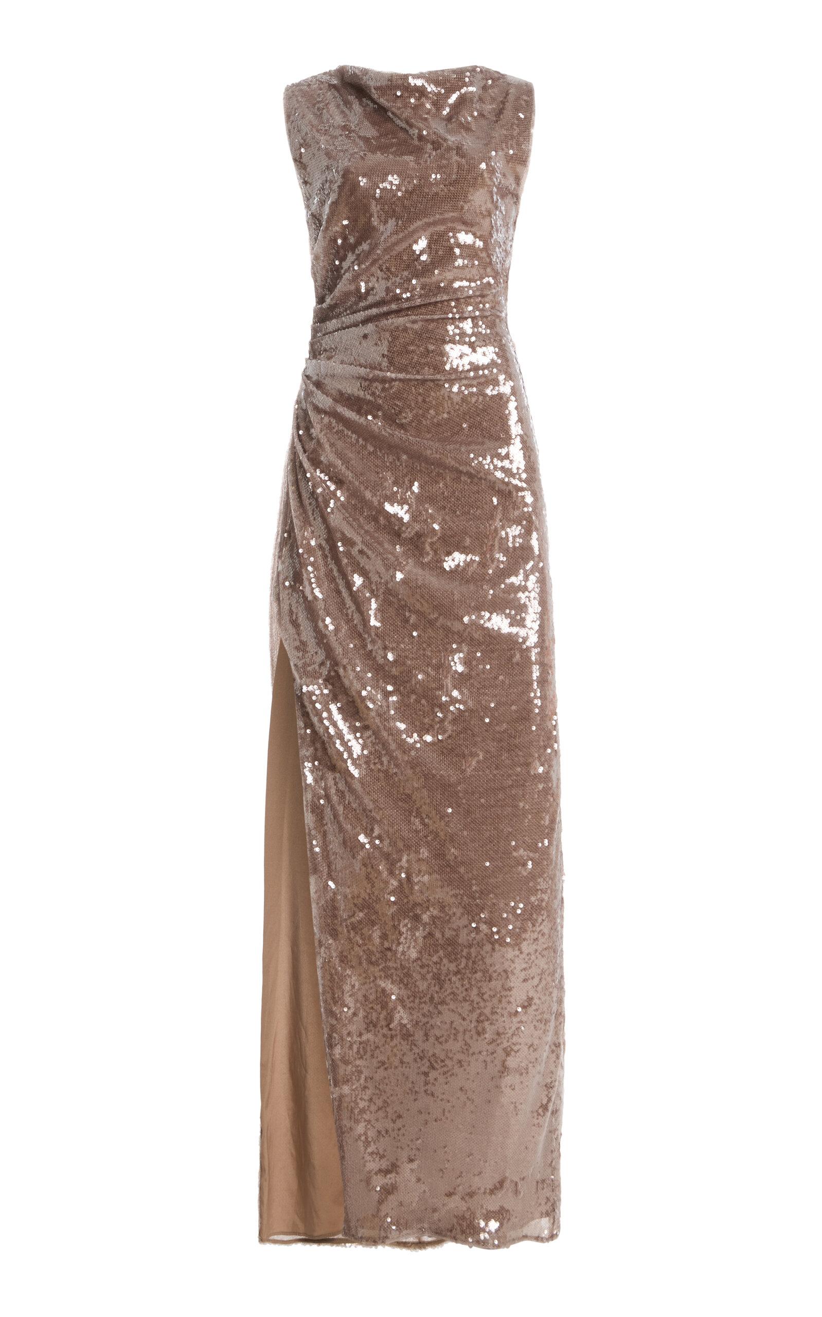 LAPOINTE Ruched Sequined Tulle Gown - Moda Operandi by LAPOINTE