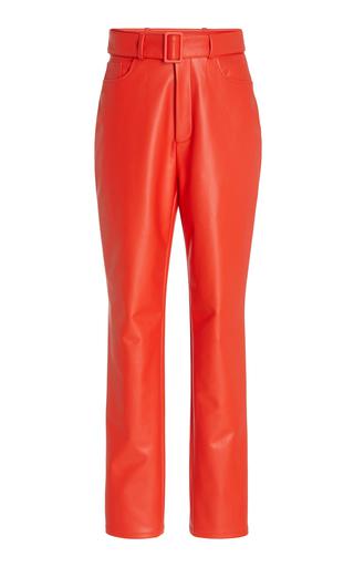 LAPOINTE Stretch Faux Leather High Waisted Belted Slim Jean - Moda Operandi by LAPOINTE