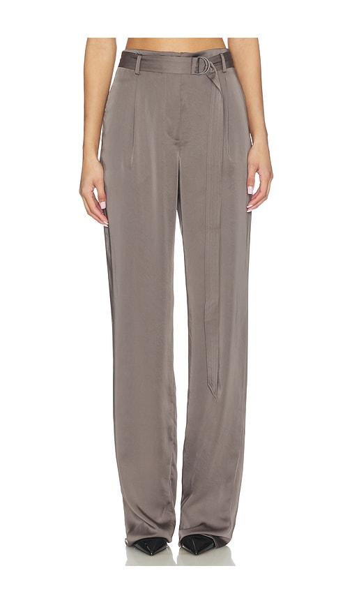 Lapointe Belted Pant in Grey by LAPOINTE