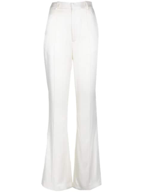 high-shine finish trousers by LAPOINTE