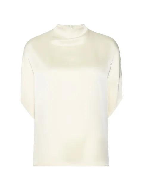 mock-neck top by LAPOINTE