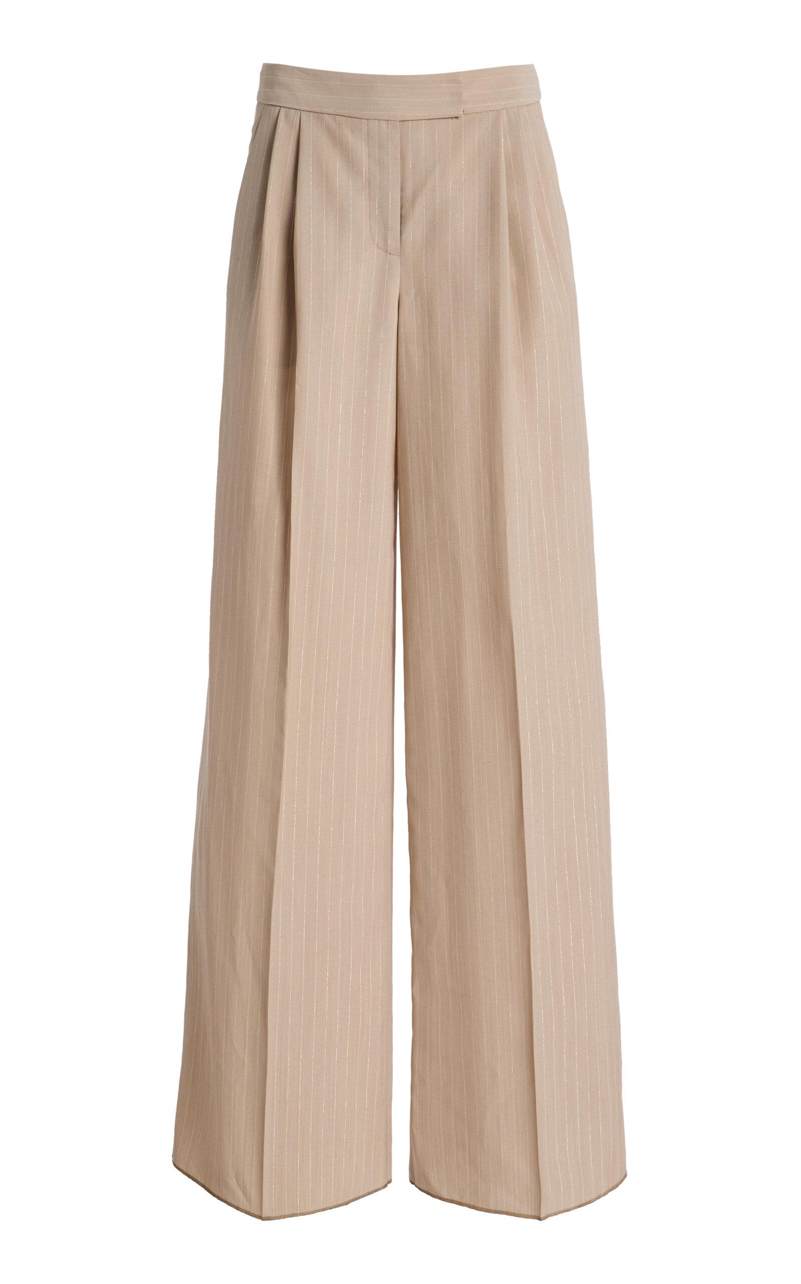 LaQuan Smith Crease-Front Wide-Leg Pants - Moda Operandi by LAQUAN SMITH