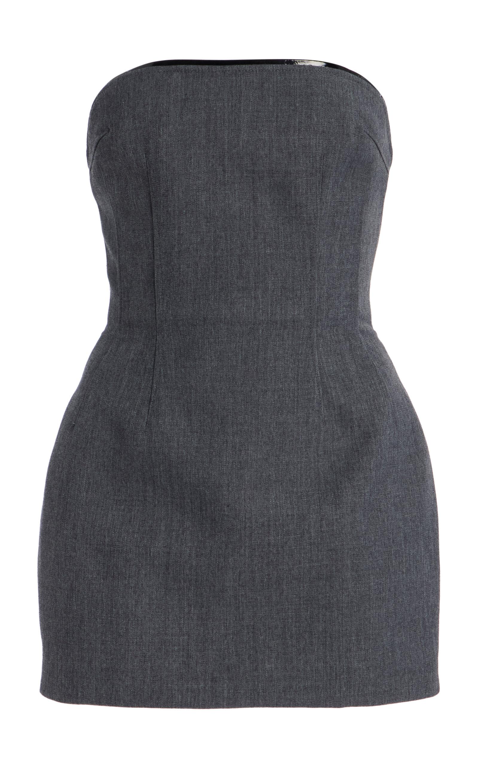LaQuan Smith Strapless Wool-Blendini Dress -oda Operandi by LAQUAN SMITH