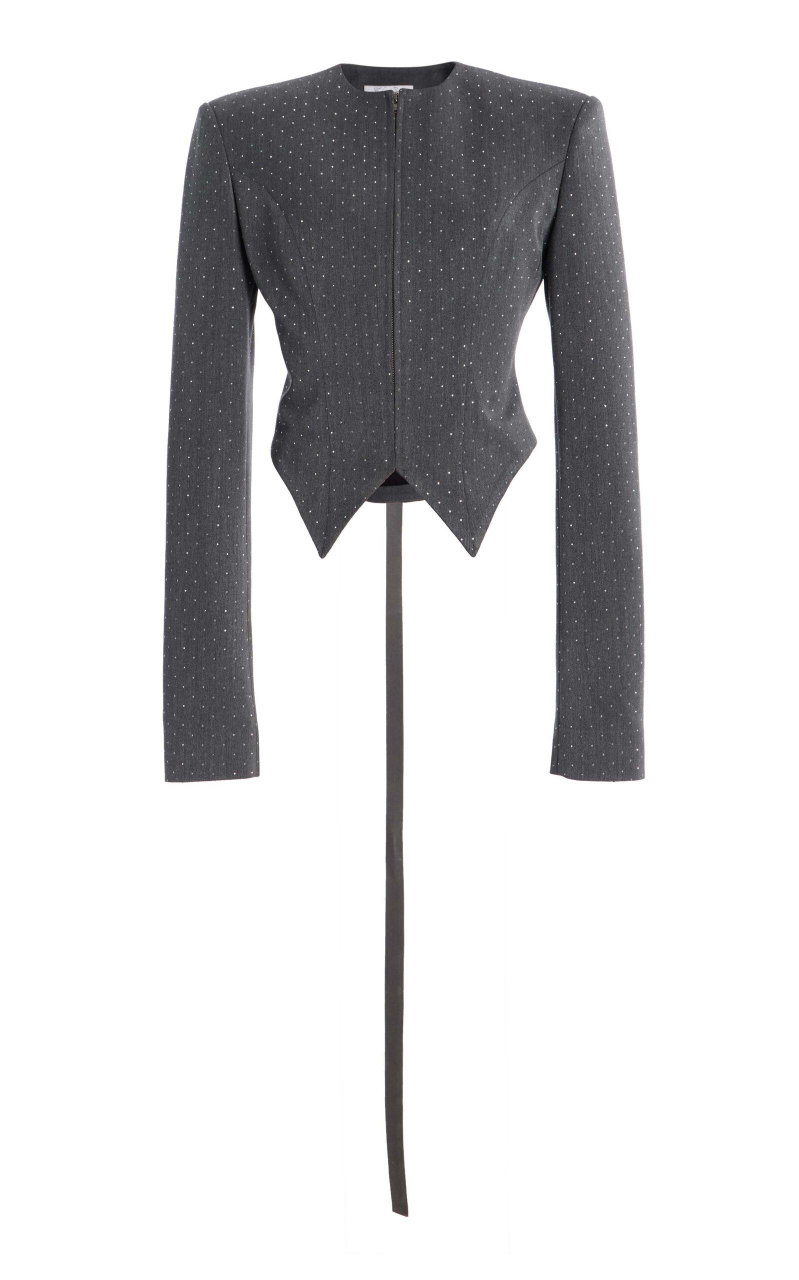 LaQuanmith Crystal-Embellisheduiting Blazer - Moda Operandi by LAQUAN SMITH