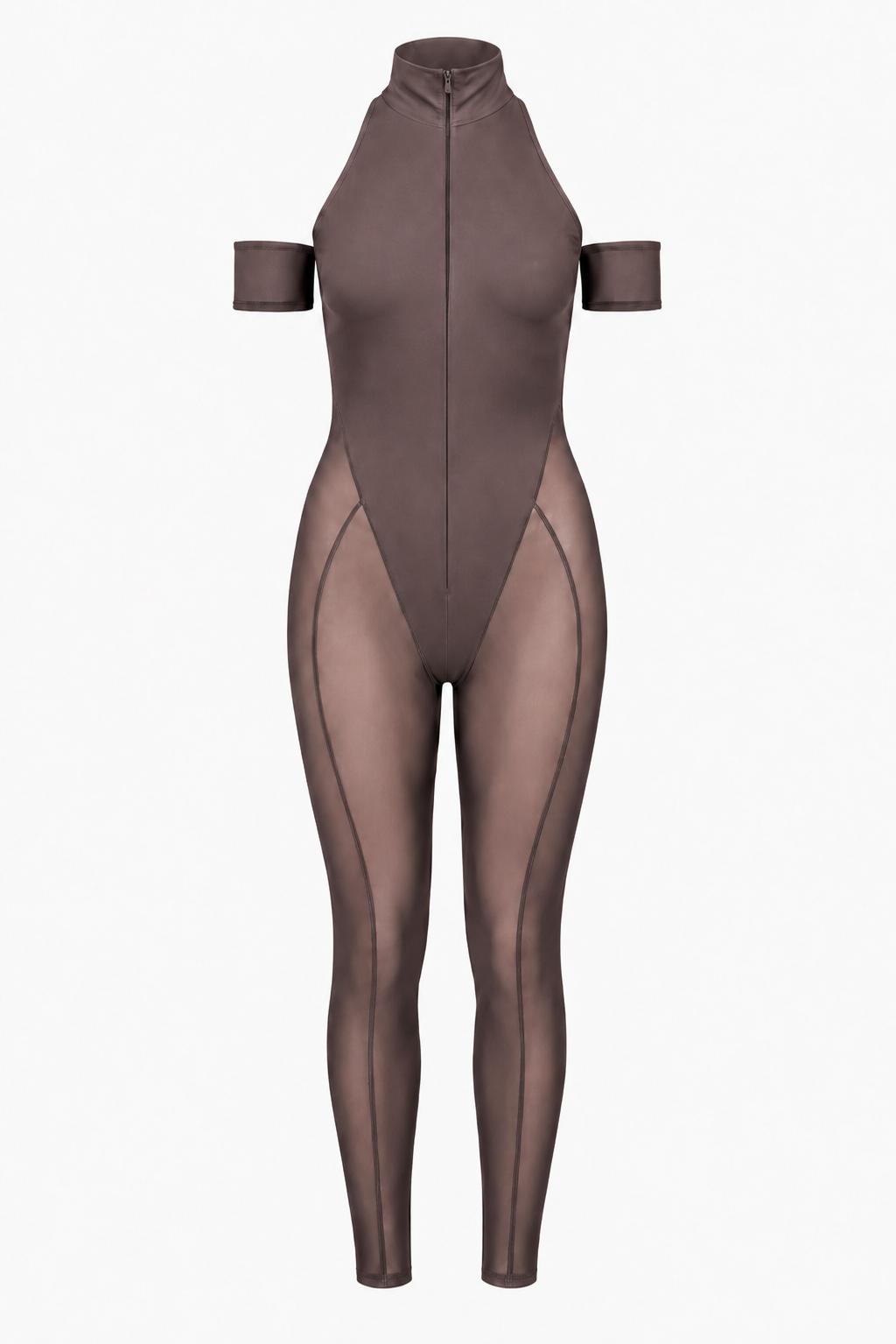 Mock Neck Capri Jumpsuit by LAQUAN SMITH