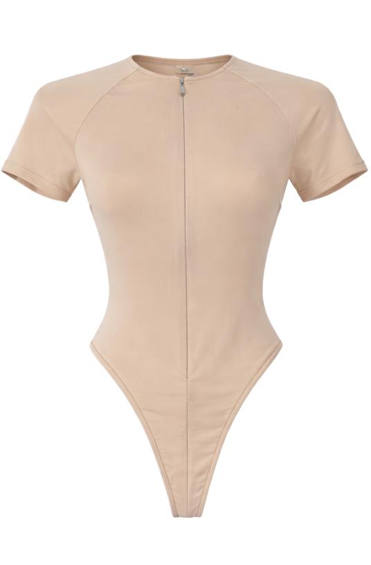 Short Sleeve Bodysuit by LAQUAN SMITH