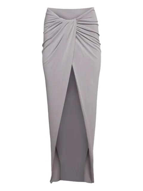 knotted slit skirt by LAQUAN SMITH