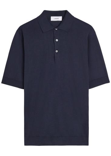 Fine-knit cotton polo shirt by LARDINI