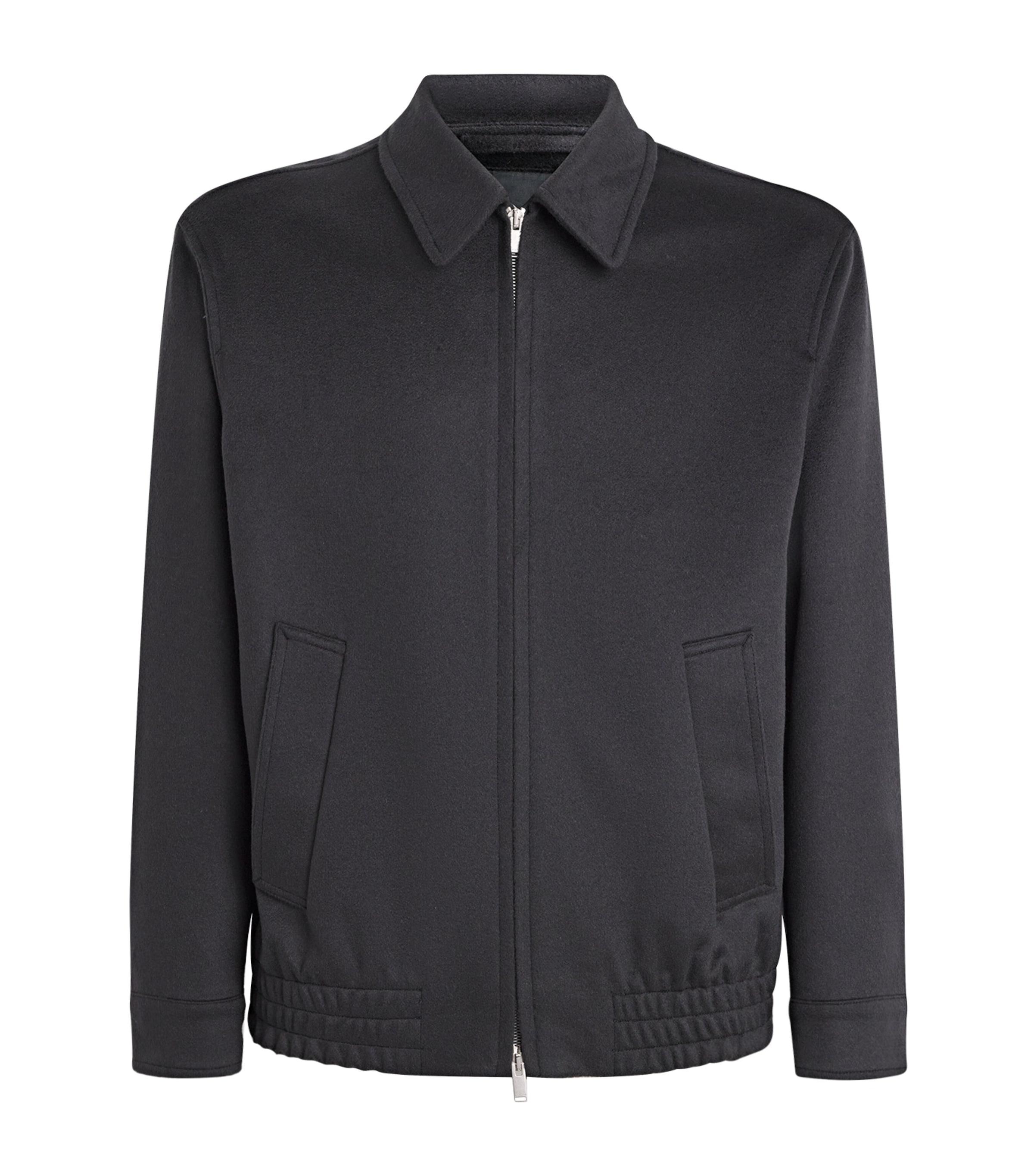 Lardini Cashmere-Wool Bomber Jacket by LARDINI