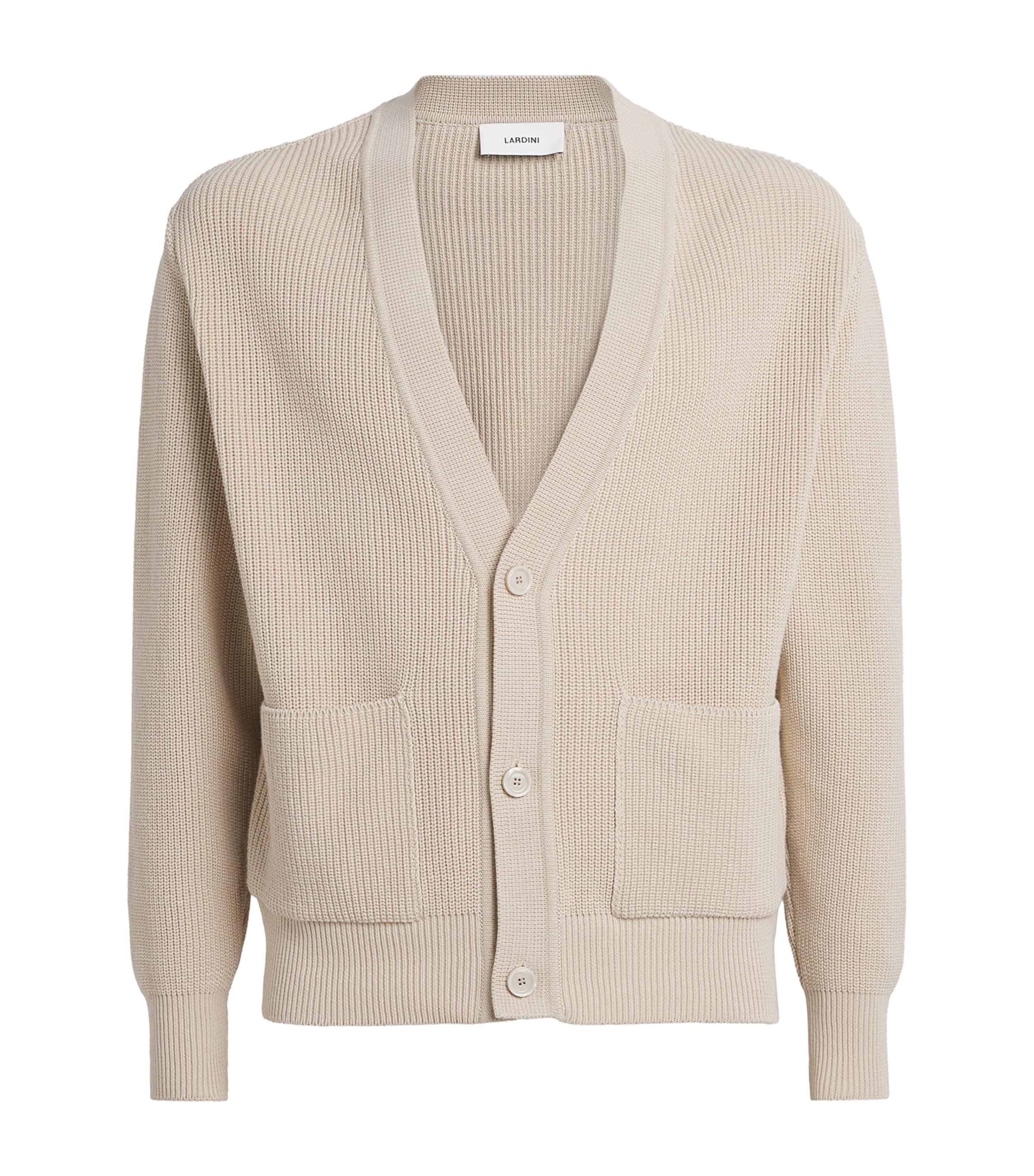 Lardini Cotton V-Neck Cardigan by LARDINI