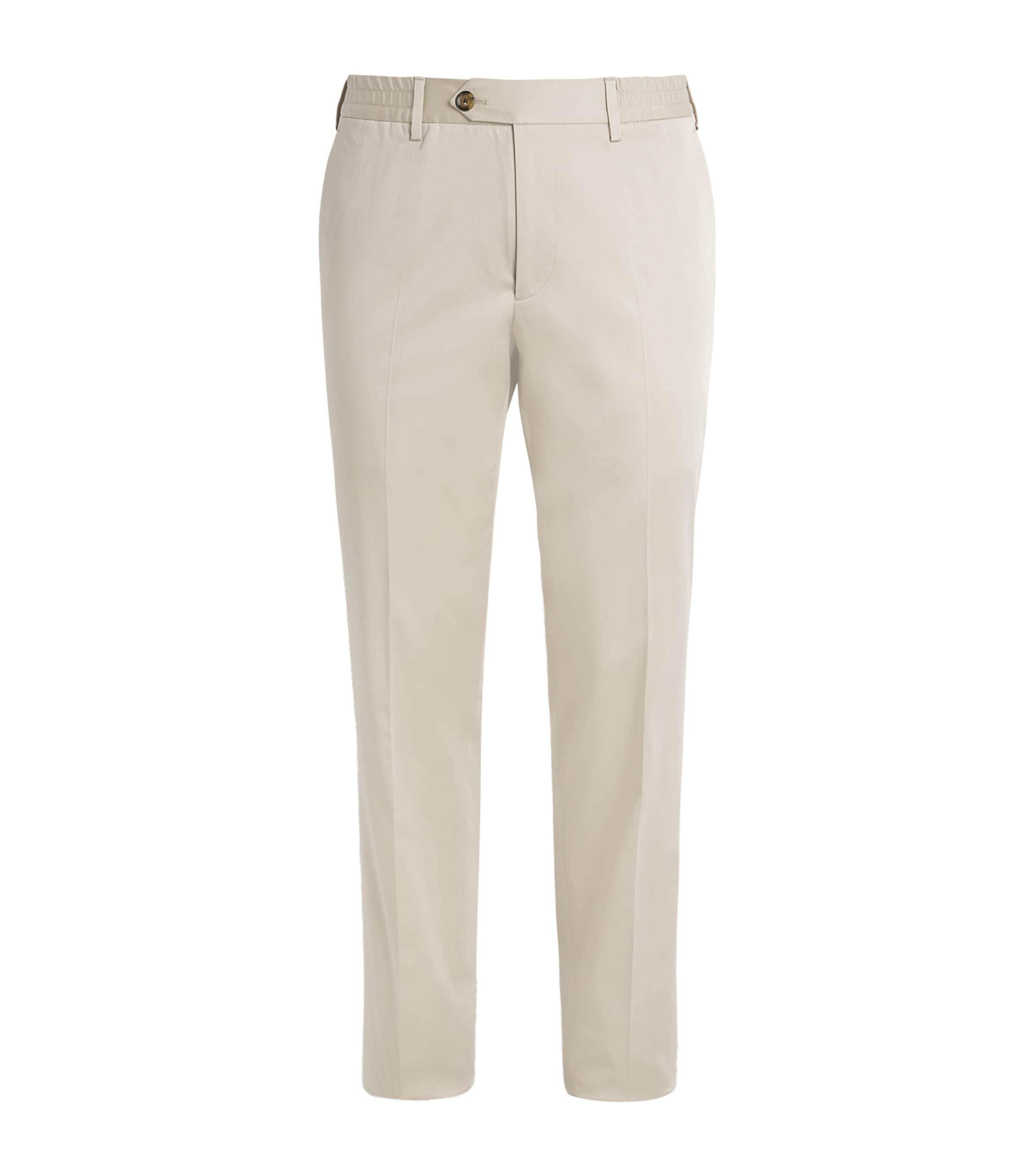 Lardini Stretch-Cotton Tailored Trousers by LARDINI
