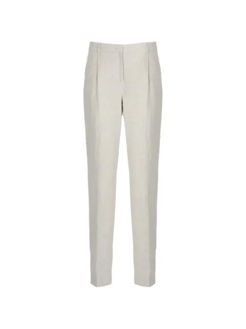 Prince of Wales linen trousers by LARDINI