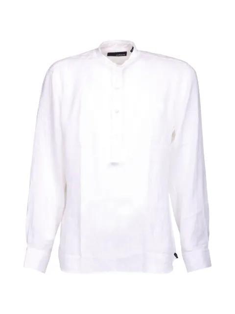 band-collar shirt by LARDINI