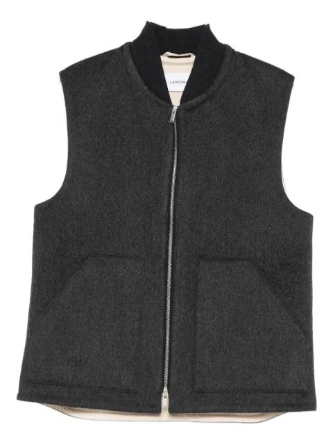 baseball-collar gilet by LARDINI