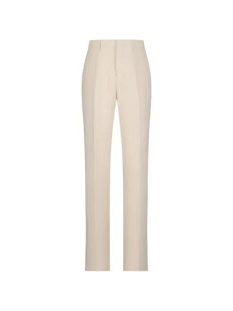 beige regular trousers by LARDINI