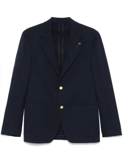 brooch-detail blazer by LARDINI